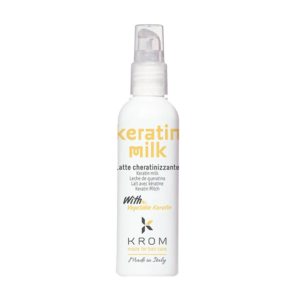 Молочко для волосся Krom Keratin Milk з рослинним кератином, 100 мл